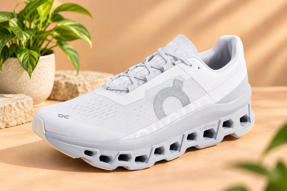 NWT On Men's Cloudmonster Sneakers White Glacier Size 8 Medium